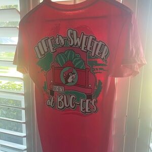 Buc-ee's  Womens T-Shirt “Life is Sweeter Watermelon” size small